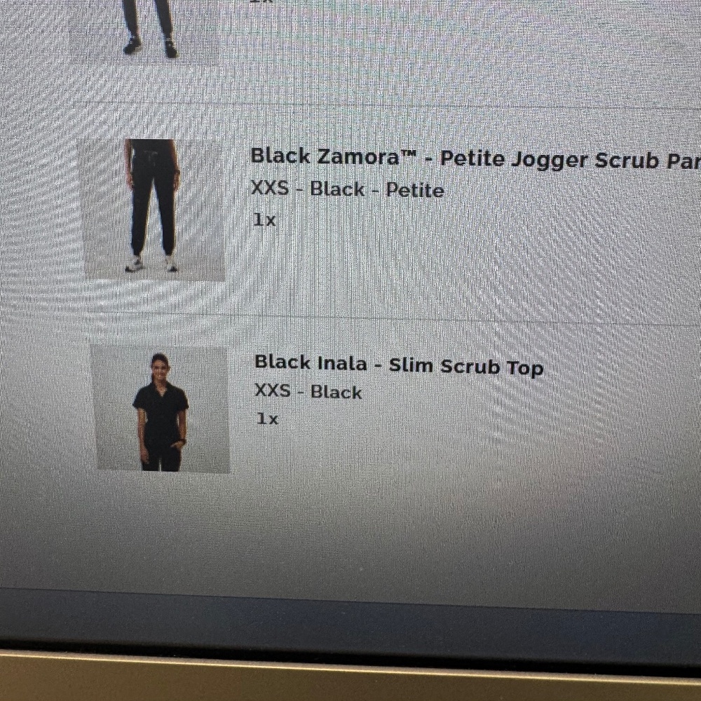 FIGS Black Inala Scrub Set XXS/XXSP